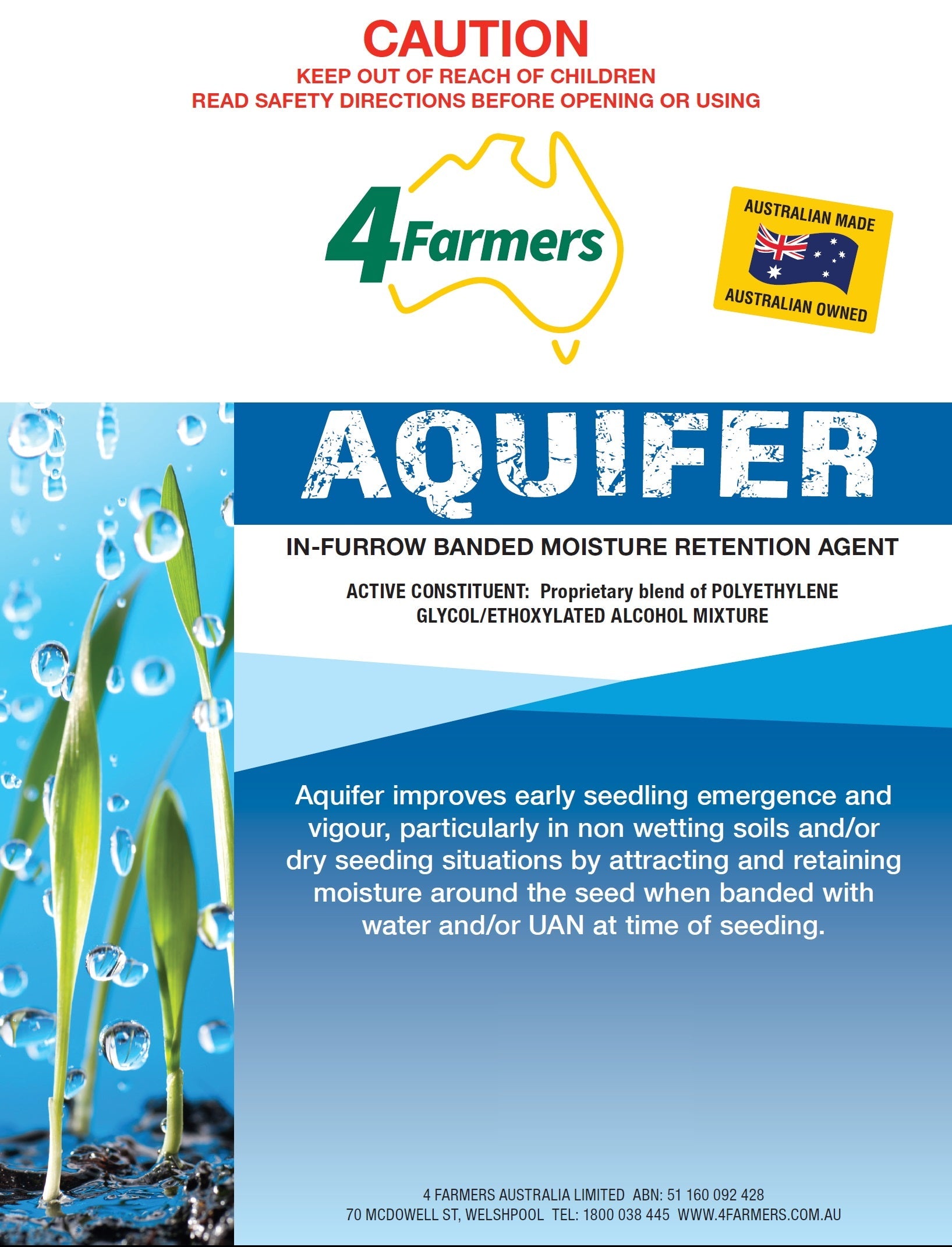 Aquifer Moisture Retainer