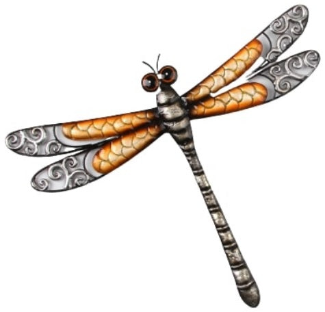 Golden Dragonfly Wall Art