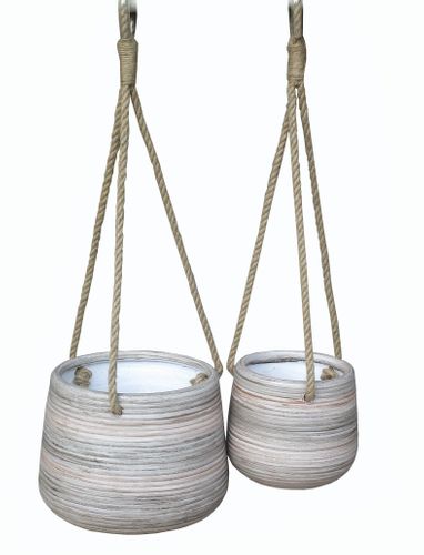 Bombora - Tiki Hanging Pot - Walnut