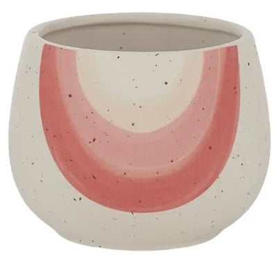 Rainbow Ceramic Pot Pink