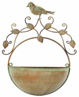 Bird Decorative Metal Wall Planter