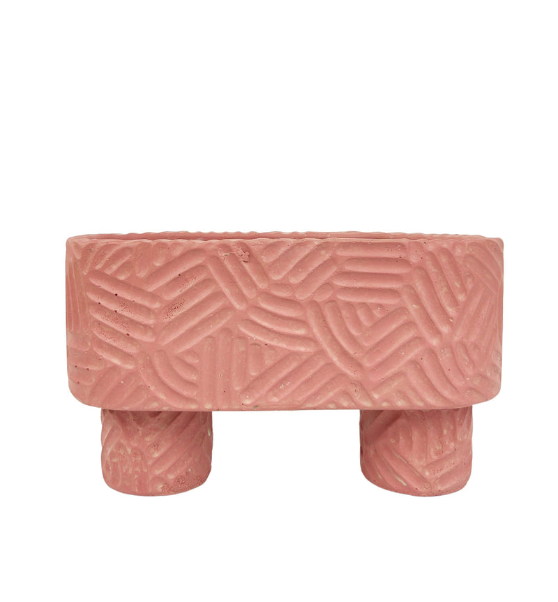 Enola Long Planter With Legs Pink