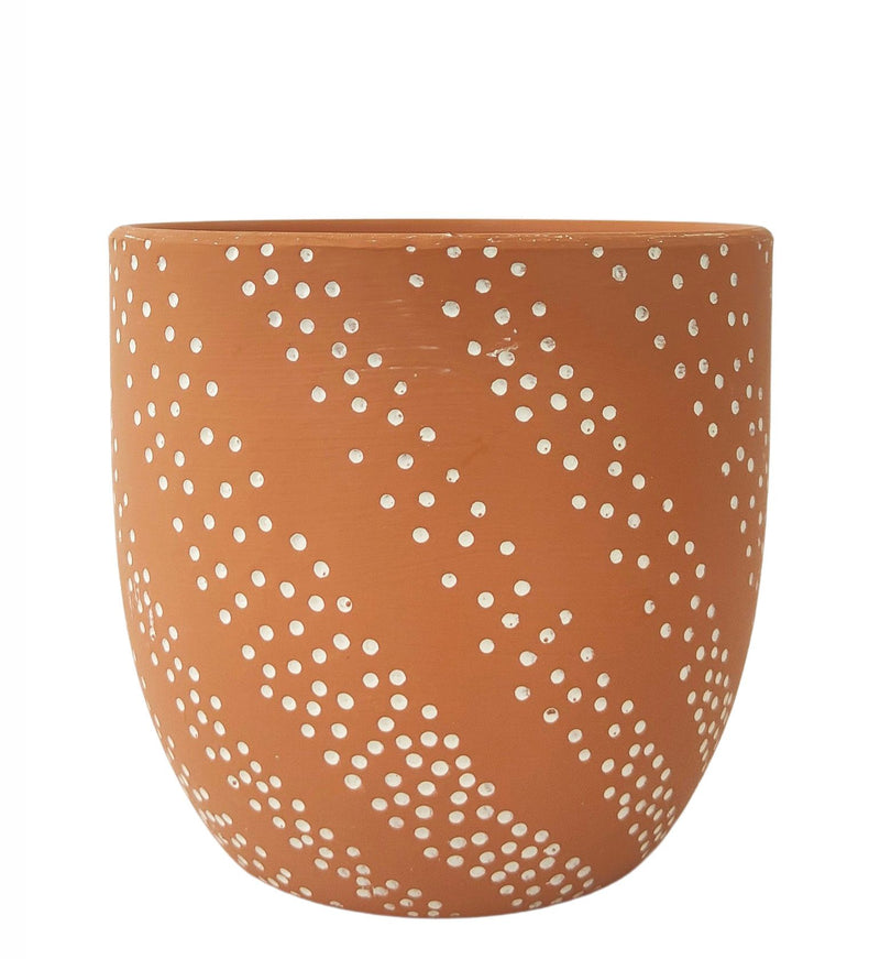 Paige Slope Planter Terracotta