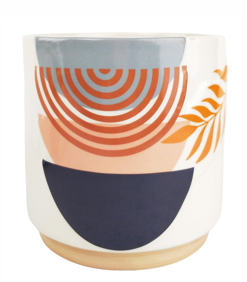 Quinn Abstract Rainbow Planter Multicolour