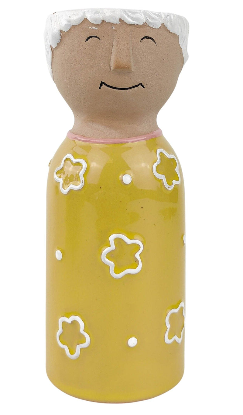 Grandma Tall Planter Yellow