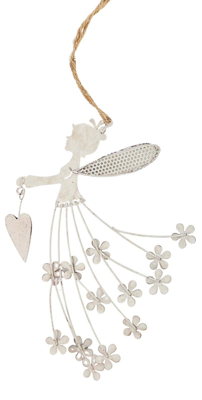 Fleur Fairy Hanging Decoration Antique White