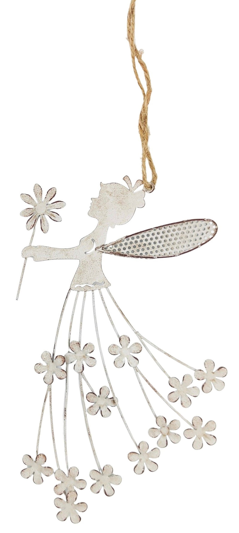 Fleur Fairy Hanging Decoration Antique White