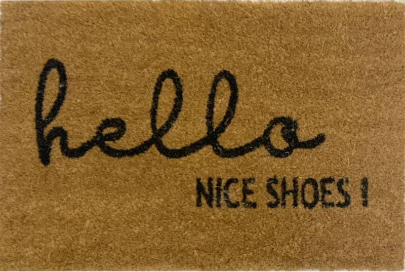 Hello Nice Shoes Doormat