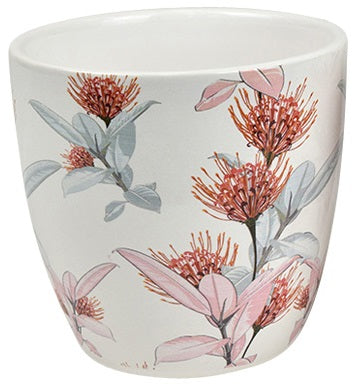 Flowergum Ceramic Pot Pink And Green