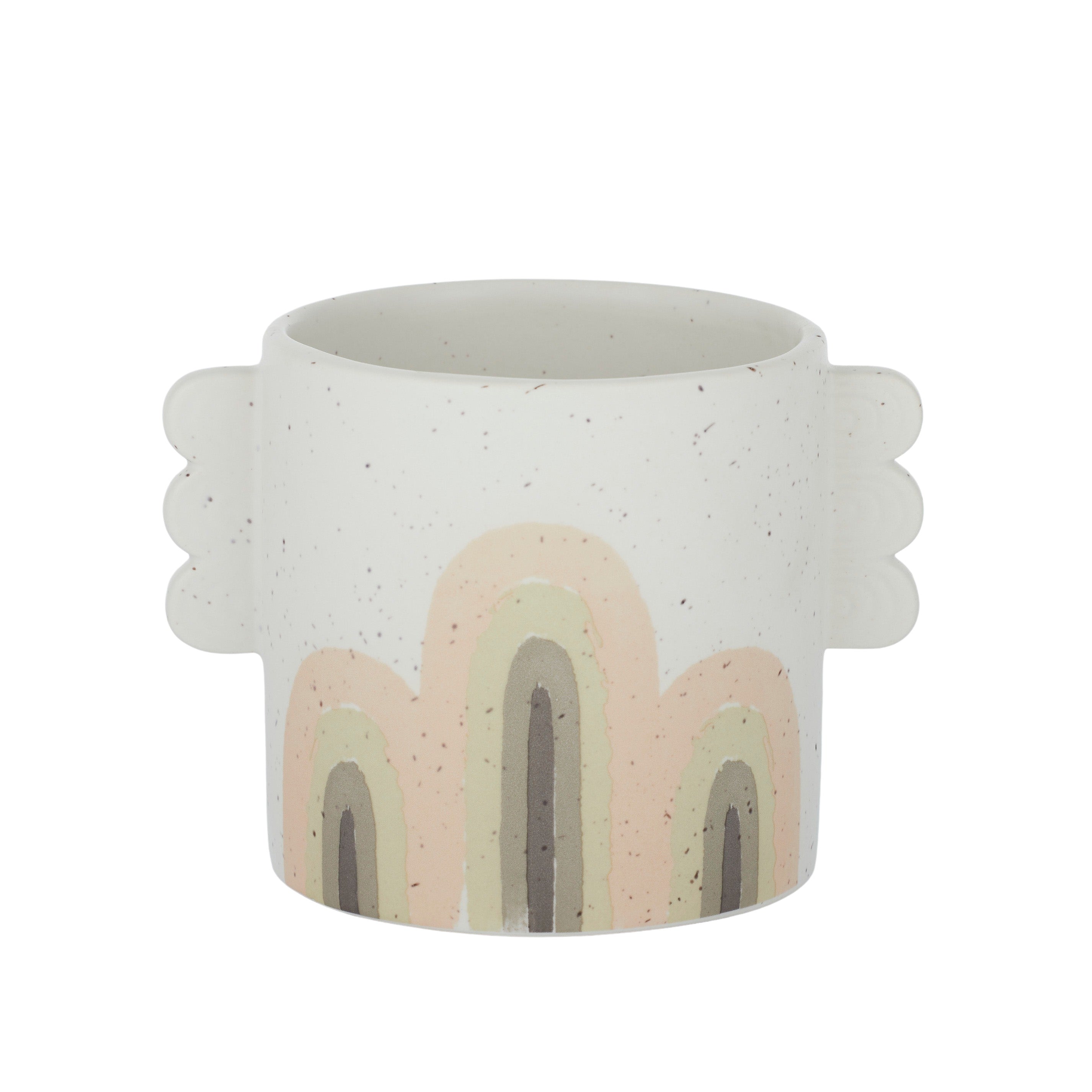 Apsida Ceramic Pot Nude Green