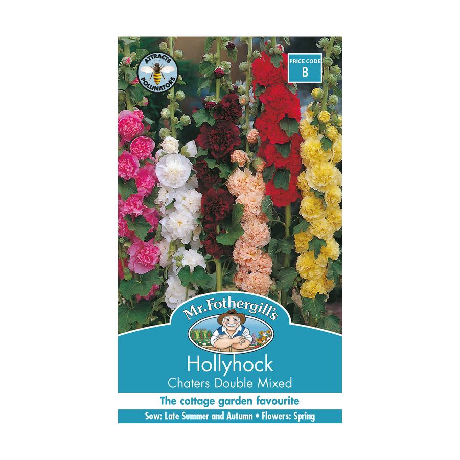 Seeds B Hollyhock Chaters Double Mixed