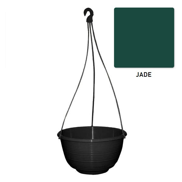 Plastic Hanging Basket Grecian With Hanger Jade