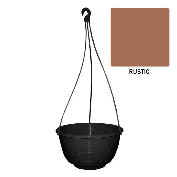 Plastic Hanging Basket Grecian With Hanger Rustic