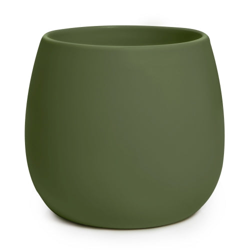 Egg Cover Pot Matt Dark Green