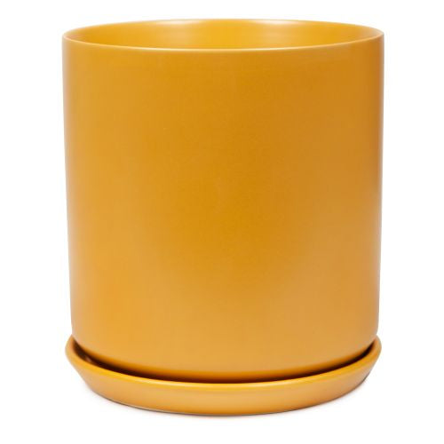 Cylinder Pot With Saucer Sunset