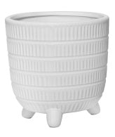 Kora Footed Pot White