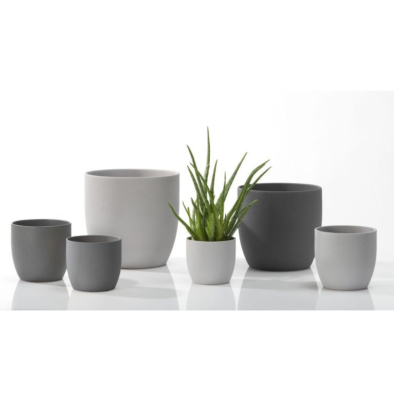 Basel Cover Pot Dark Grey